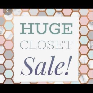 Cleaning out closet sale!